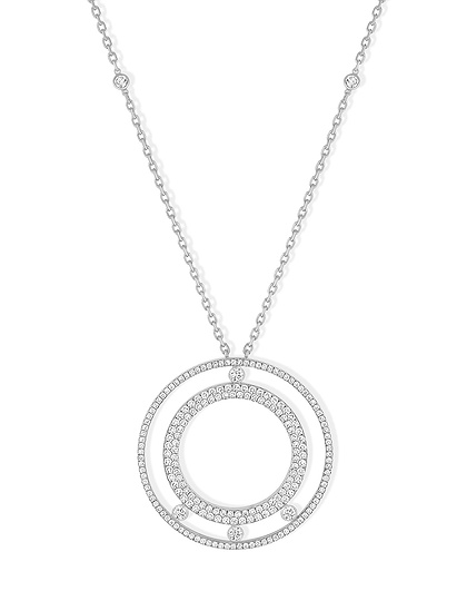 Women Jewellery  MESSIKA, Move Romane Pave Long Necklace, SKU: 11317-WG | dimax.lv