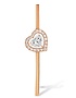 Женские ювелирные изделия  MESSIKA, Joy Cœur 0.15ct Single Diamond Pink Gold Earring, SKU: 11432-PG | dimax.lv