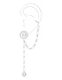 Sieviešu juvelierizstrādājumi  MESSIKA, Lucky Move Charms Single Earring, SKU: 11573-WG | dimax.lv