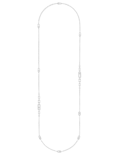 Women Jewellery  MESSIKA, Move Uno Long Necklace, SKU: 07170-WG | dimax.lv