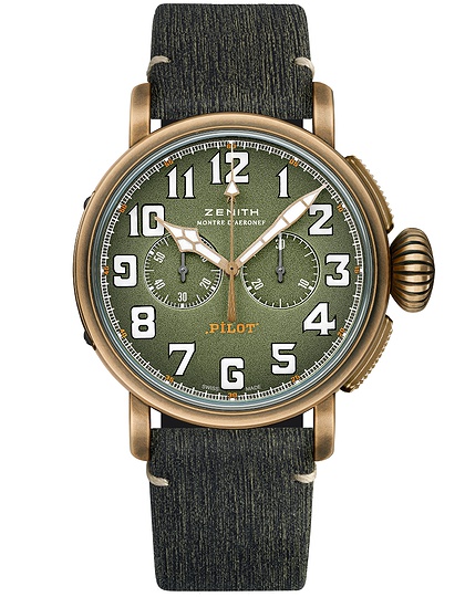 Vīriešu pulkstenis / unisex  ZENITH, Pilot Type 20 Chronograph Adventure / 45mm, SKU: 29.2430.4069/63.I001 | dimax.lv