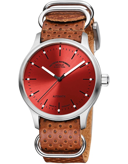 Men's watch / unisex  MÜHLE-GLASHÜTTE, Panova Red / 40mm, SKU: M1-40-78-LB-I | dimax.lv