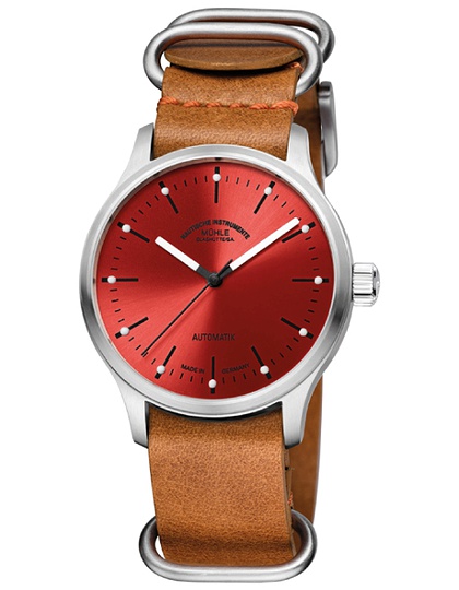 Men's watch / unisex  MÜHLE-GLASHÜTTE, Panova Red / 40mm, SKU: M1-40-78-LB-II | dimax.lv