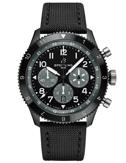 Men's watch / unisex  BREITLING, Super AVI B04 Chronograph GMT Mosquito Night Fighter / 46mm, SKU: SB04451A1B1X1 | dimax.lv