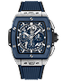 Vīriešu pulkstenis / unisex  HUBLOT, Spirit Of Big Bang Titanium Blue Ceramic / 42mm, SKU: 642.NL.7170.RX | dimax.lv