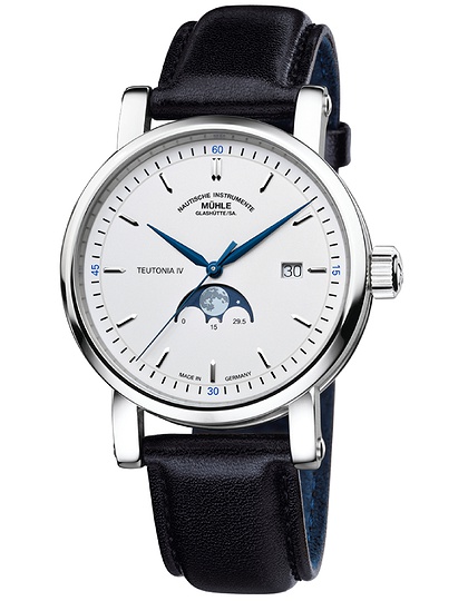 Men's watch / unisex  MÜHLE-GLASHÜTTE, Teutonia IV Moonphase / 41 mm, SKU: M1-44-05-LB | dimax.lv