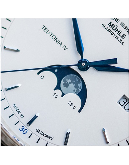 Мужские часы / унисекс  MÜHLE-GLASHÜTTE, Teutonia IV Moonphase / 41 mm, SKU: M1-44-05-LB | dimax.lv