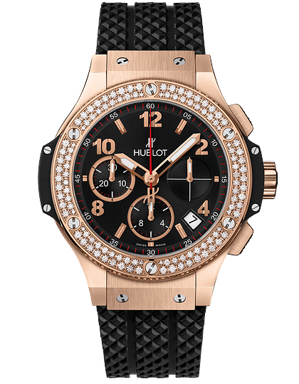 Men's watch / unisex  HUBLOT, Big Bang Gold Diamonds / 41mm, SKU: 341.PX.130.RX.114 | dimax.lv