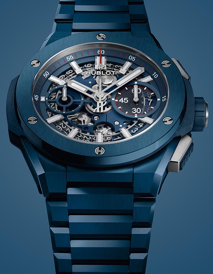 Мужские часы / унисекс  HUBLOT, Big Bang Integral Blue Ceramic / 42mm, SKU: 451.EX.5123.EX | dimax.lv