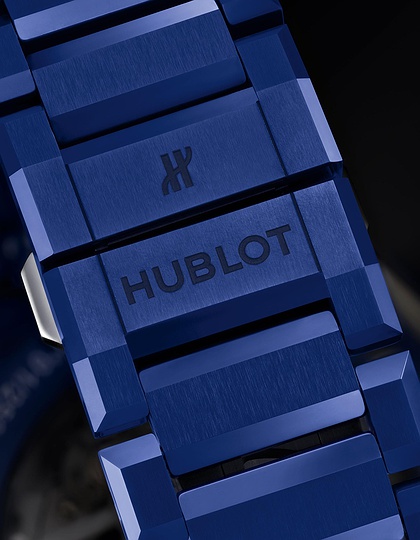 Vīriešu pulkstenis / unisex  HUBLOT, Big Bang Integrated Blue Indigo Ceramic / 42mm, SKU: 451.EX.5129.EX | dimax.lv