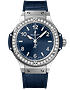 Ladies' watch  HUBLOT, Big Bang Steel Blue Diamonds / 38mm, SKU: 361.SX.7170.LR.1204 | dimax.lv