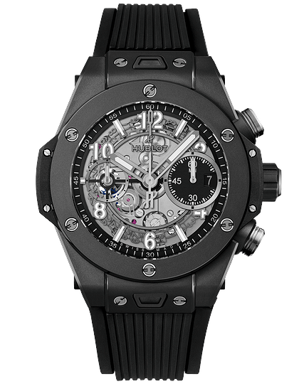 Men's watch / unisex  HUBLOT, Big Bang Unico Black Magic / 42mm, SKU: 441.CI.1171.RX | dimax.lv