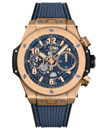 Мужские часы / унисекс  HUBLOT, Big Bang Unico King Gold Blue / 42mm, SKU: 441.OX.5181.RX | dimax.lv
