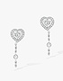 Sieviešu juvelierizstrādājumi  MESSIKA, Joy Cœur 0.15ct Diamond Heart White Gold Stud Earring, SKU: 11795-WG | dimax.lv