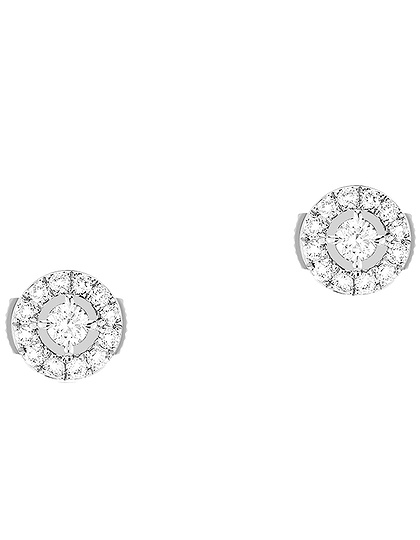 Женские ювелирные изделия  MESSIKA, Joy Round Diamonds PM White Gold Earrings, SKU: 06954-WG | dimax.lv