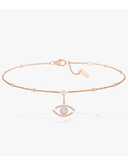 Women Jewellery  MESSIKA, Lucky Eye Pave Anklet, SKU: 11634-PG | dimax.lv