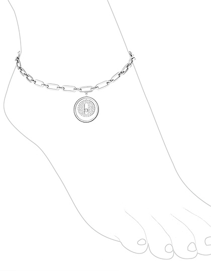 Женские ювелирные изделия  MESSIKA, Lucky Move Pave Ankle Bracelet, SKU: 12151-WG | dimax.lv