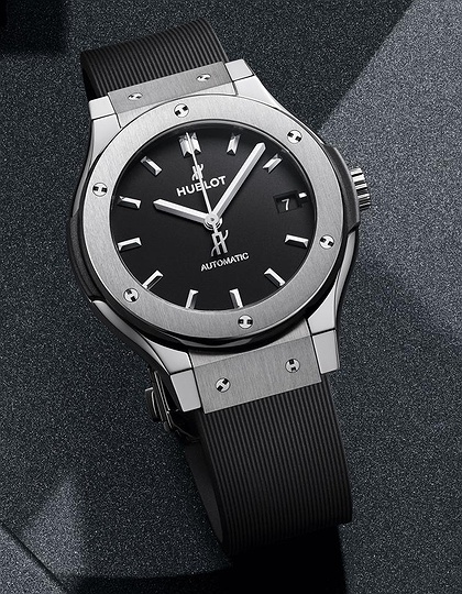 Men's watch / unisex  HUBLOT, Classic Fusion Titanium / 38mm, SKU: 565.NX.1470.RX | dimax.lv
