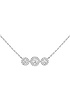 Sieviešu juvelierizstrādājumi  MESSIKA, Joy Trilogy Diamond White Gold Necklace, SKU: 07030-WG | dimax.lv