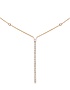Sieviešu juvelierizstrādājumi  MESSIKA, Gatsby Vertical Bar Pink Gold Diamond Necklace, SKU: 05448-PG | dimax.lv
