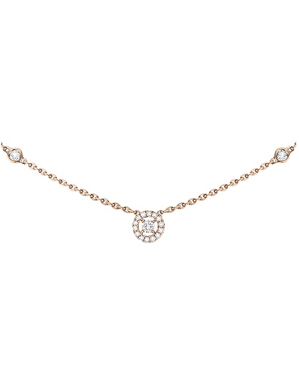 Женские ювелирные изделия  MESSIKA, Joy XS Diamond Pink Gold Necklace, SKU: 05370-PG | dimax.lv