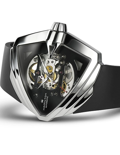 Men's watch / unisex  HAMILTON, Ventura XXL Skeleton Auto / 45,5mm x 46mm, SKU: H24625330 | dimax.lv