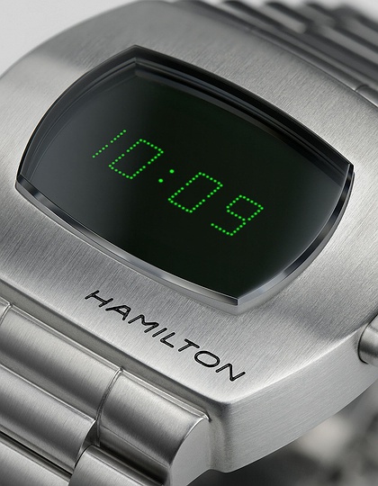 Men's watch / unisex  HAMILTON, American Classic PSR Digital Quartz / 40.8mm x 34.7mm, SKU: H52414131 | dimax.lv