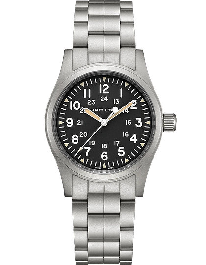 Men's watch / unisex  HAMILTON, Khaki Field Mechanical / 38mm, SKU: H69439131 | dimax.lv