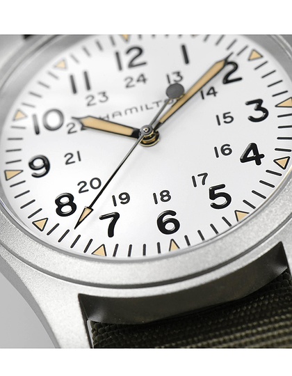 Men's watch / unisex  HAMILTON, Khaki Field Mechanical / 38mm, SKU: H69439411 | dimax.lv