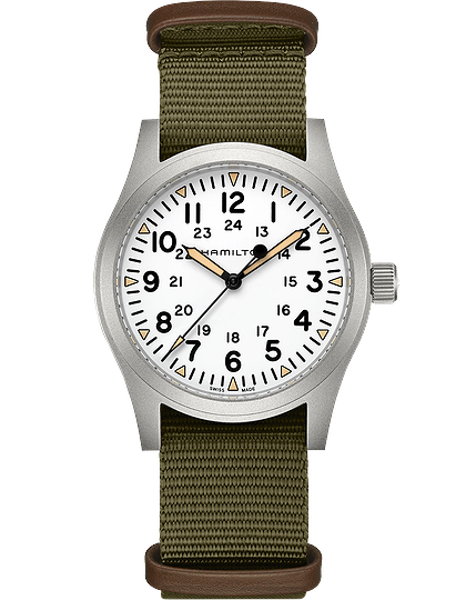 Men's watch / unisex  HAMILTON, Khaki Field Mechanical / 42mm, SKU: H69529913 | dimax.lv