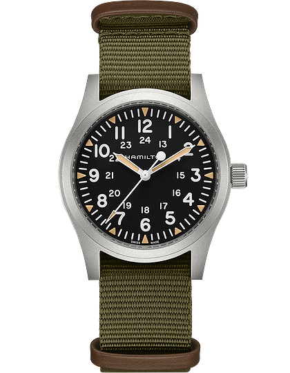 Мужские часы / унисекс  HAMILTON, Khaki Field Mechanical / 42mm, SKU: H69529933 | dimax.lv