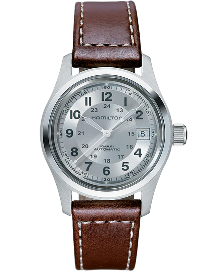 Men's watch / unisex  HAMILTON, Khaki Field Auto / 38mm, SKU: H70455553 | dimax.lv