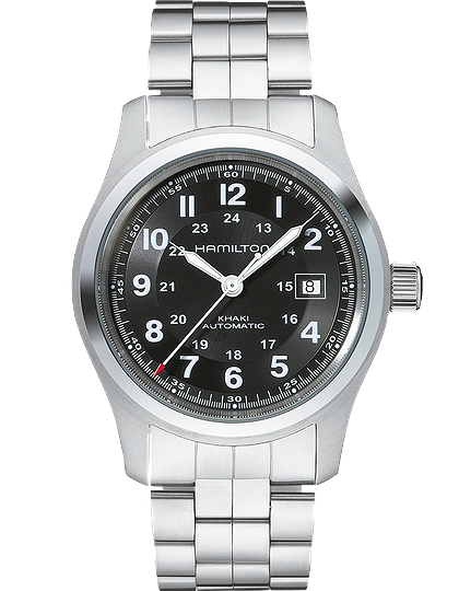 Men's watch / unisex  HAMILTON, Khaki Field Auto / 42mm, SKU: H70515137 | dimax.lv