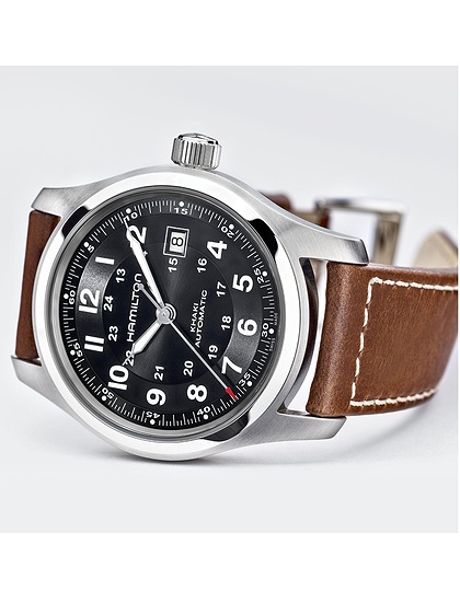 Men's watch / unisex  HAMILTON, Khaki Field Auto / 42mm, SKU: H70555533 | dimax.lv