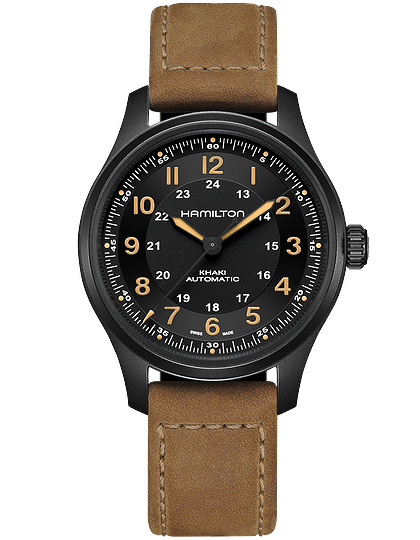 Men's watch / unisex  HAMILTON, Khaki Field Titanium Auto / 42mm, SKU: H70665533 | dimax.lv