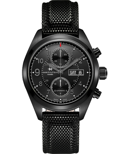 Men's watch / unisex  HAMILTON, Khaki Field Auto Chrono / 42mm, SKU: H71626735 | dimax.lv