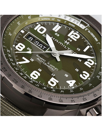 Vīriešu pulkstenis / unisex  HAMILTON, Khaki Aviation X-Wind Auto / 45mm, SKU: H77775960 | dimax.lv