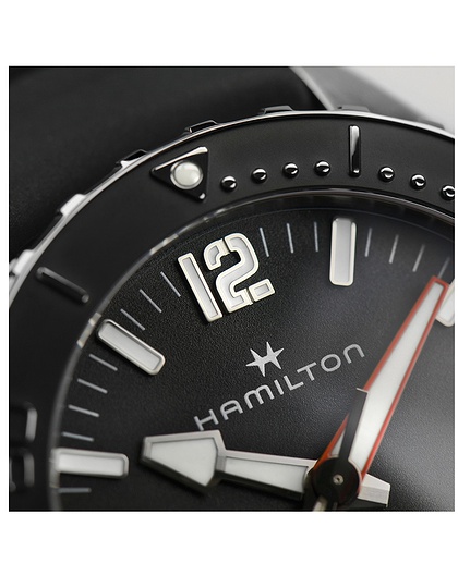 Vīriešu pulkstenis / unisex  HAMILTON, Khaki Navy Frogman Auto / 46mm, SKU: H77825330 | dimax.lv