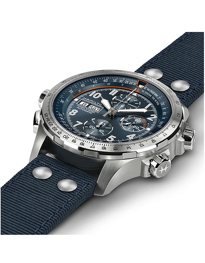 Men's watch / unisex  HAMILTON, Khaki Aviation X-Wind Auto Chrono / 45mm, SKU: H77906940 | dimax.lv