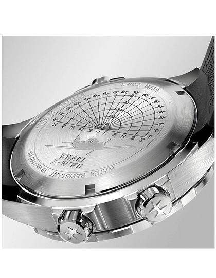 Men's watch / unisex  HAMILTON, Khaki Aviation X-Wind GMT Chrono Quartz / 46mm, SKU: H77912335 | dimax.lv
