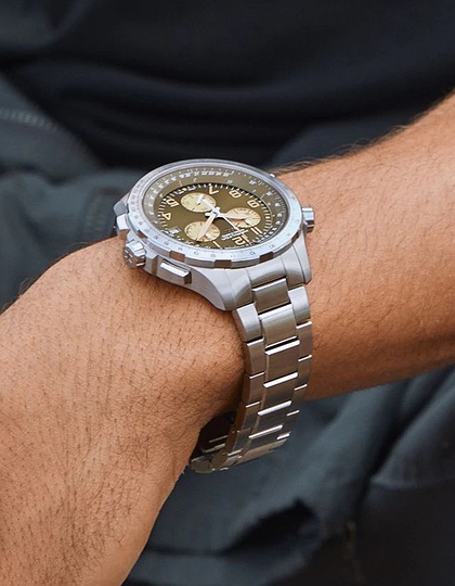 Мужские часы / унисекс  HAMILTON, Khaki Aviation X-Wind GMT Chrono Quartz / 46mm, SKU: H77932160 | dimax.lv