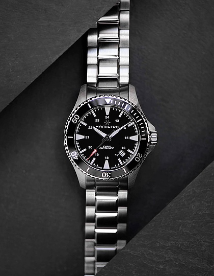 Men's watch / unisex  HAMILTON, Khaki Navy Scuba Auto / 40mm, SKU: H82335131 | dimax.lv