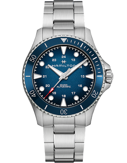 Men's watch / unisex  HAMILTON, Khaki Navy Scuba Auto / 43mm, SKU: H82505140 | dimax.lv