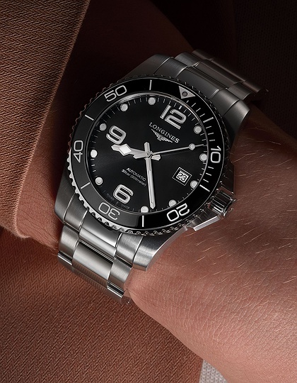 Men's watch / unisex  LONGINES, HydroConquest / 41mm, SKU: L3.781.4.56.6 | dimax.lv