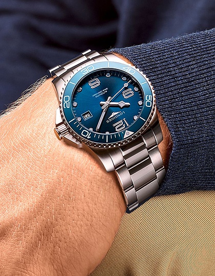 Men's watch / unisex  LONGINES, HydroConquest / 41mm, SKU: L3.781.4.96.6 | dimax.lv