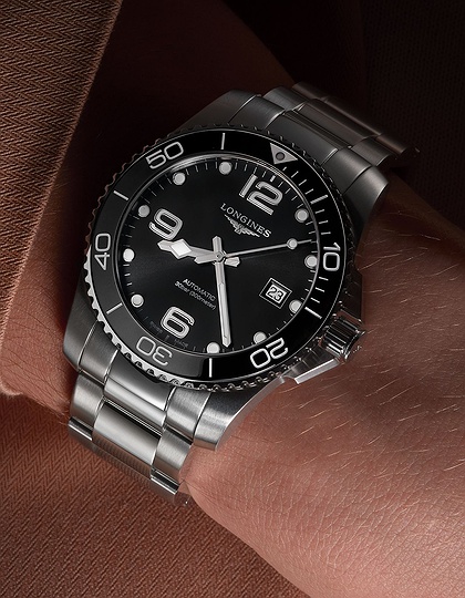 Men's watch / unisex  LONGINES, HydroConquest / 43mm, SKU: L3.782.4.56.6 | dimax.lv