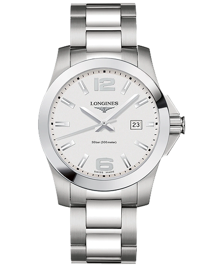 Men's watch / unisex  LONGINES, Conquest / 41mm, SKU: L3.759.4.76.6 | dimax.lv