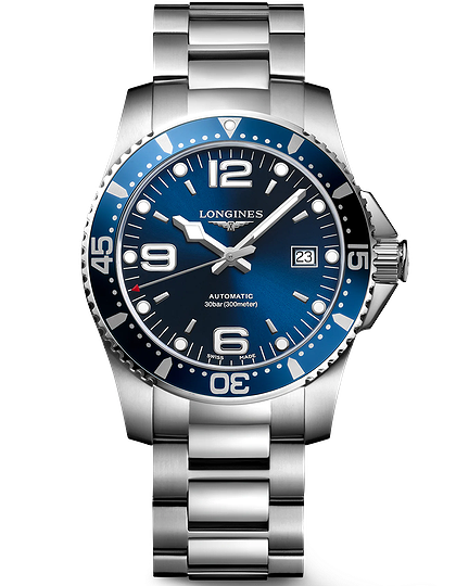 Мужские часы / унисекс  LONGINES, HydroConquest / 41mm, SKU: L3.742.4.96.6 | dimax.lv