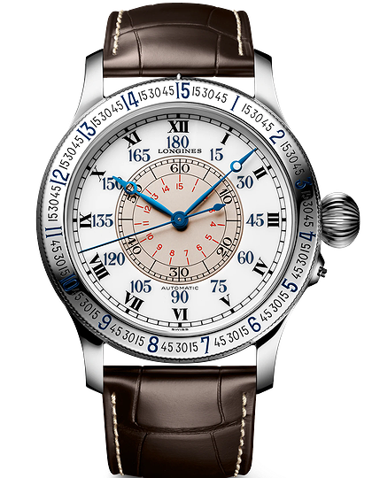 Vīriešu pulkstenis / unisex  LONGINES, Lindbergh Hour Angle Watch / 47.50mm, SKU: L2.678.4.11.0 | dimax.lv