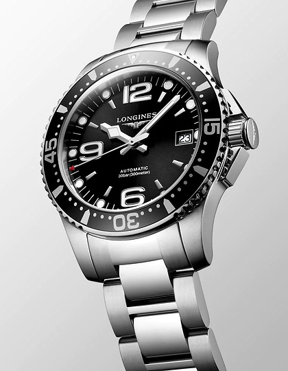 Vīriešu pulkstenis / unisex  LONGINES, HydroConquest / 39mm, SKU: L3.741.4.56.6 | dimax.lv